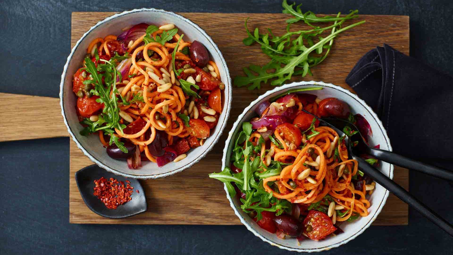 Spaghete din cartofi dulci cu chilli și vanilie