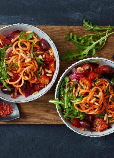 Spaghete din cartofi dulci cu chilli și vanilie