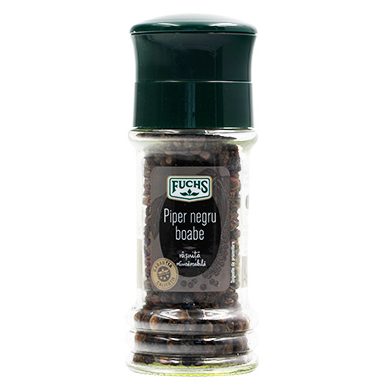 Piper negru boabe, râșniță