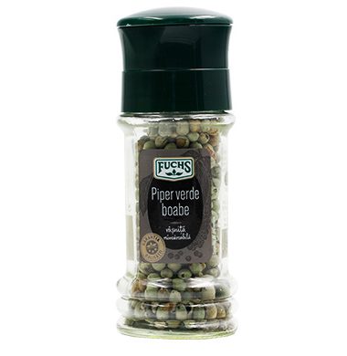 Piper verde boabe, râșniță