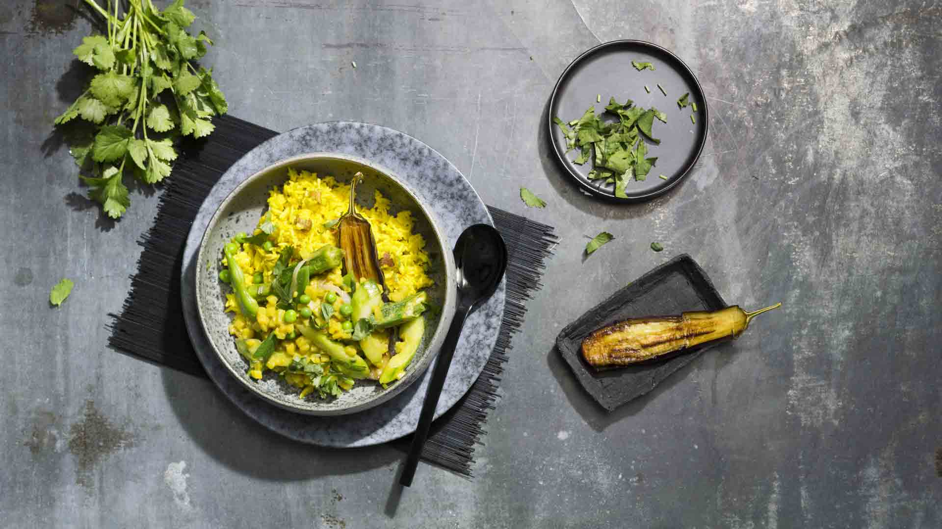 Orez Basmati cu legume și curry