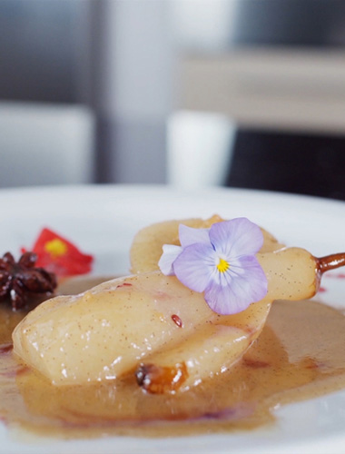 Pere caramelizate la cuptor