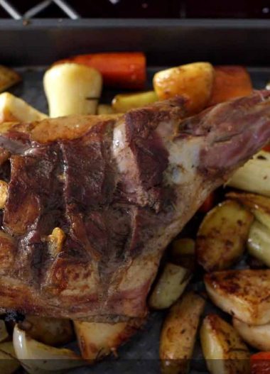 Pulpa de miel la cuptor cu legume