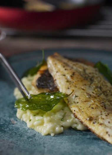 Peste cu risotto