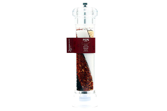 Fuchs Select Chilli Sea Salt Pepper Garlic Red – Rasnita Premium cu Chilli, Sare de Mare, Piper si Usturoi