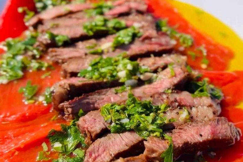 Steak si kapia carpaccio